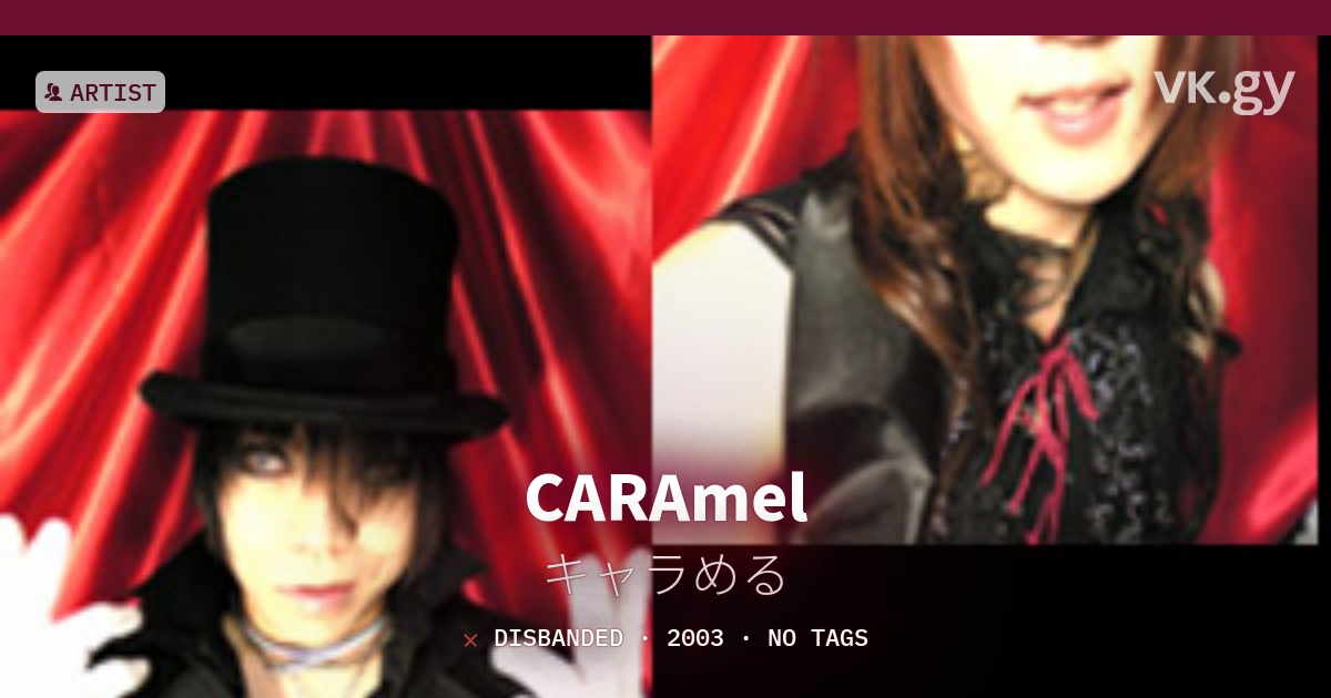 CARAmel profile | キャラめるプロフィール | vkgy (ブイケージ)