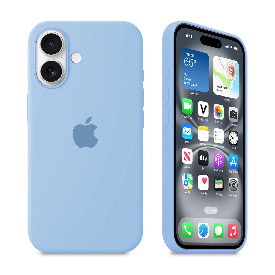 iPhone Silicone Case (Sky Blue) - Vogueen Premium iPhone Cases