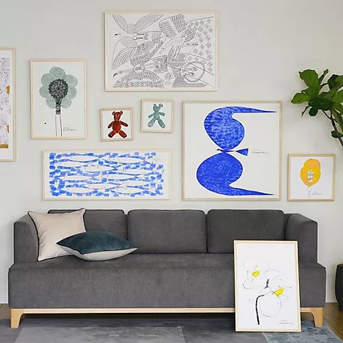 山口一郎 「HANA-green」 IDEE イデー アート フレーム 山口一郎