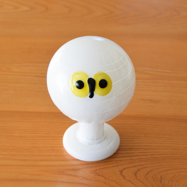 scope 】インテリアのアクセントに白フクロウ【Northern owl with foot