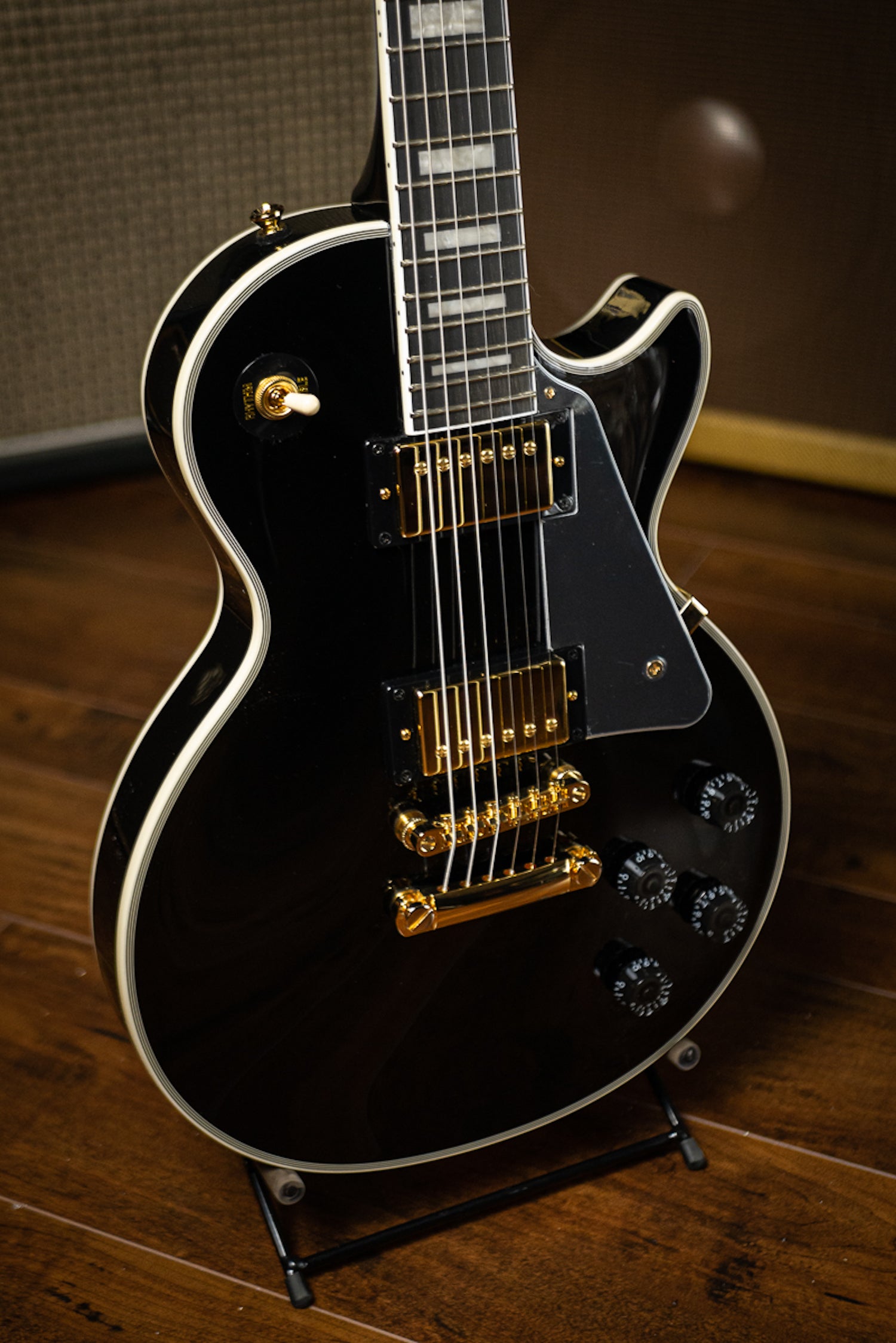 Epiphone Les Paul Custom Electric Guitar - Ebony – Walt Grace Vintage