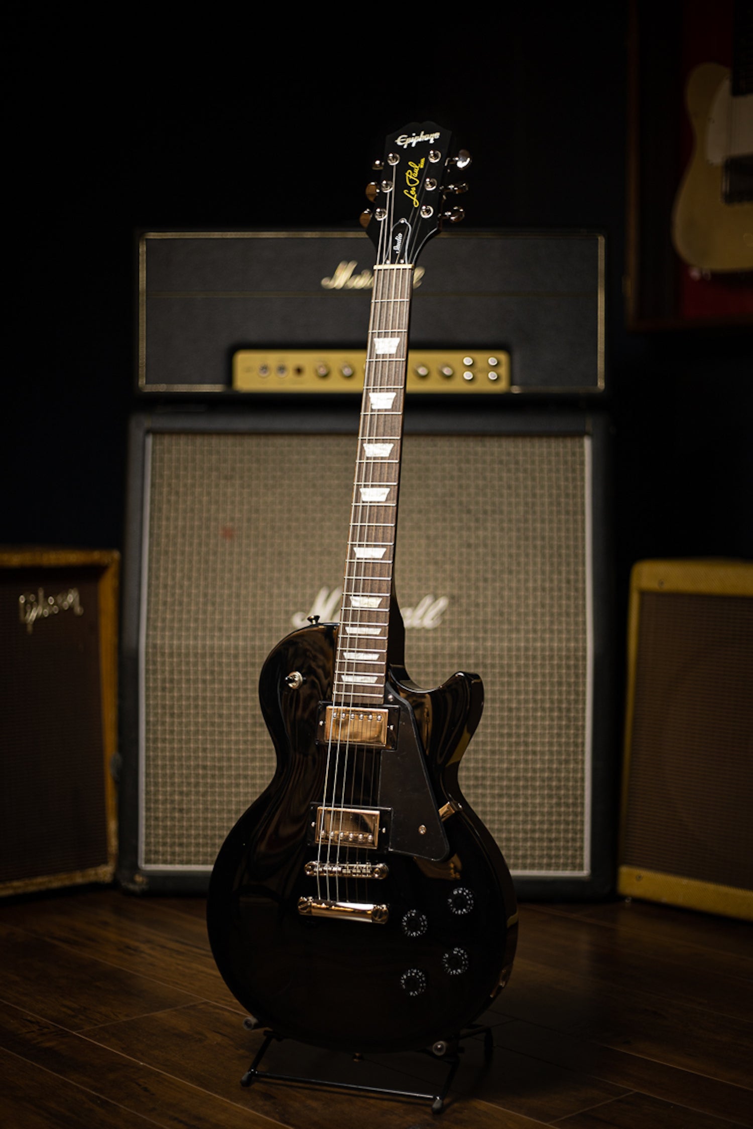 Epiphone Les Paul Studio Electric Guitar - Ebony – Walt Grace Vintage