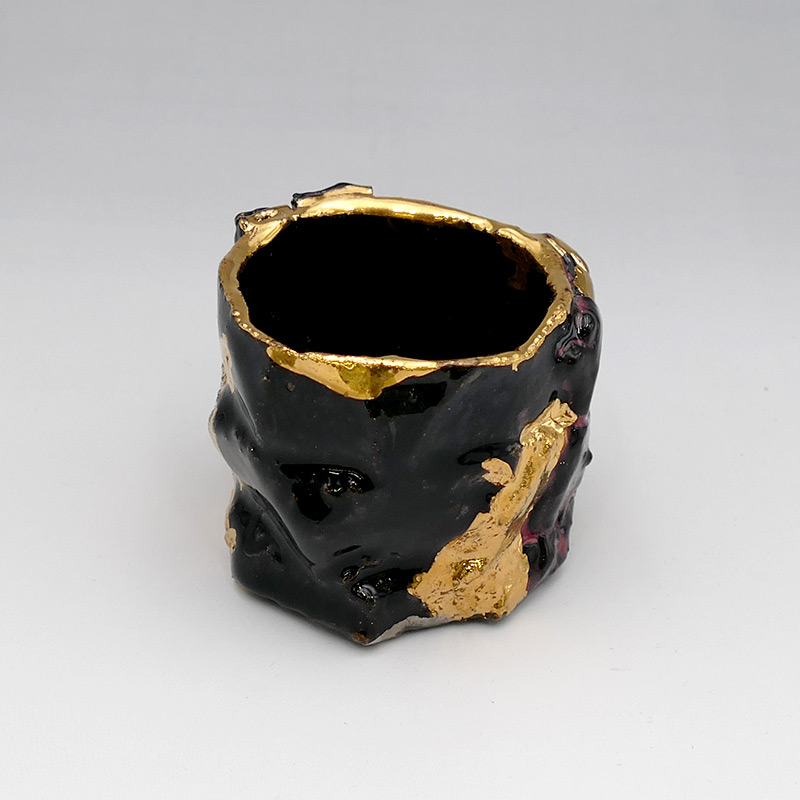 市川 透 作 ぐい呑 「黒蝶」｜天満屋ネットショップ|デパ地下やギフト