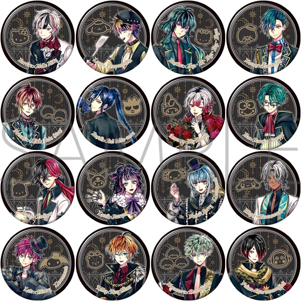 悪魔執事と黒い猫 ベリアン 12点 バト缶 缶バッジ あくねこ ベリアン あく