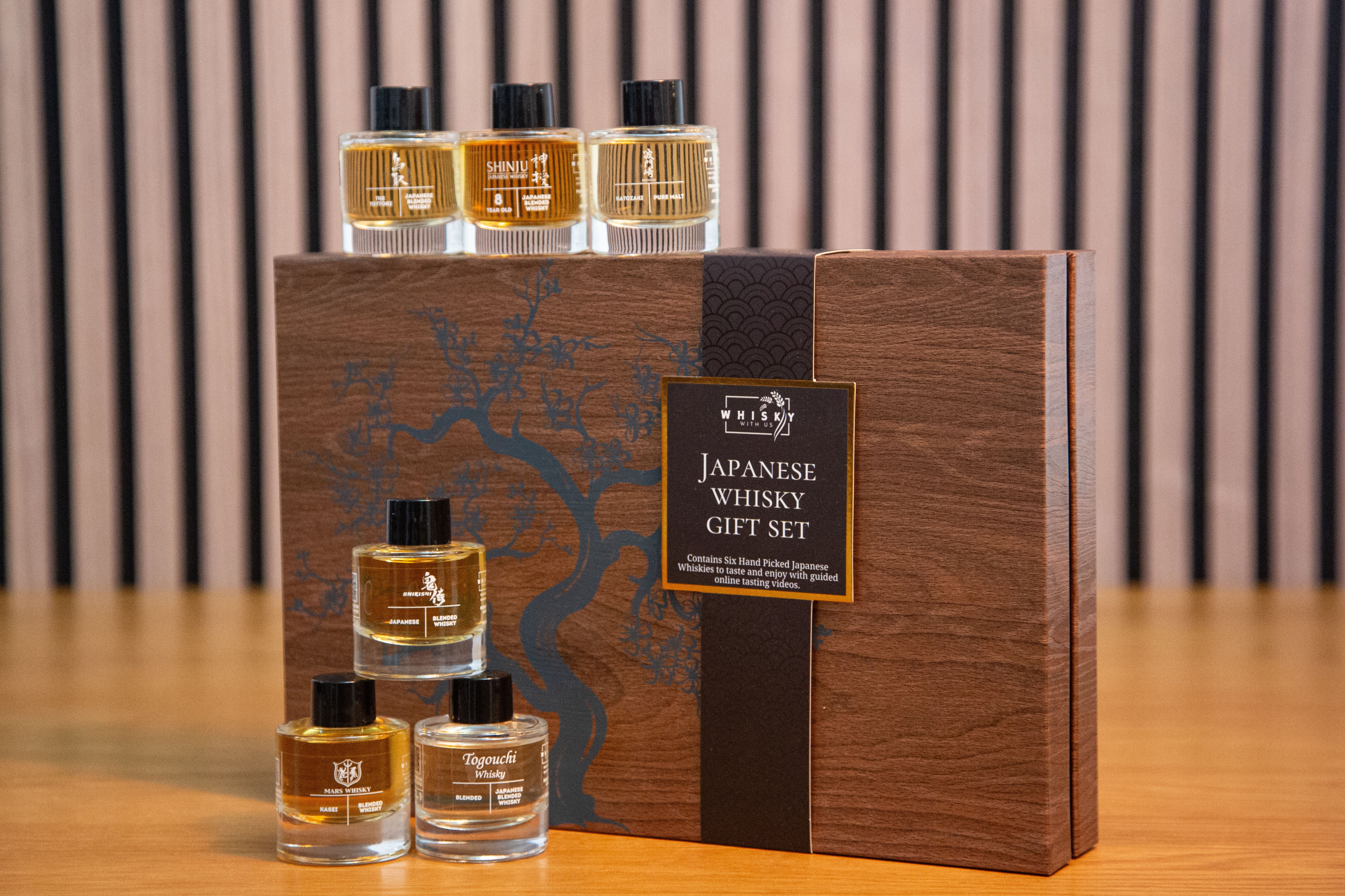 Whisky With Us Japanese Whisky Tasting Set – 6 Premium Miniature Japan