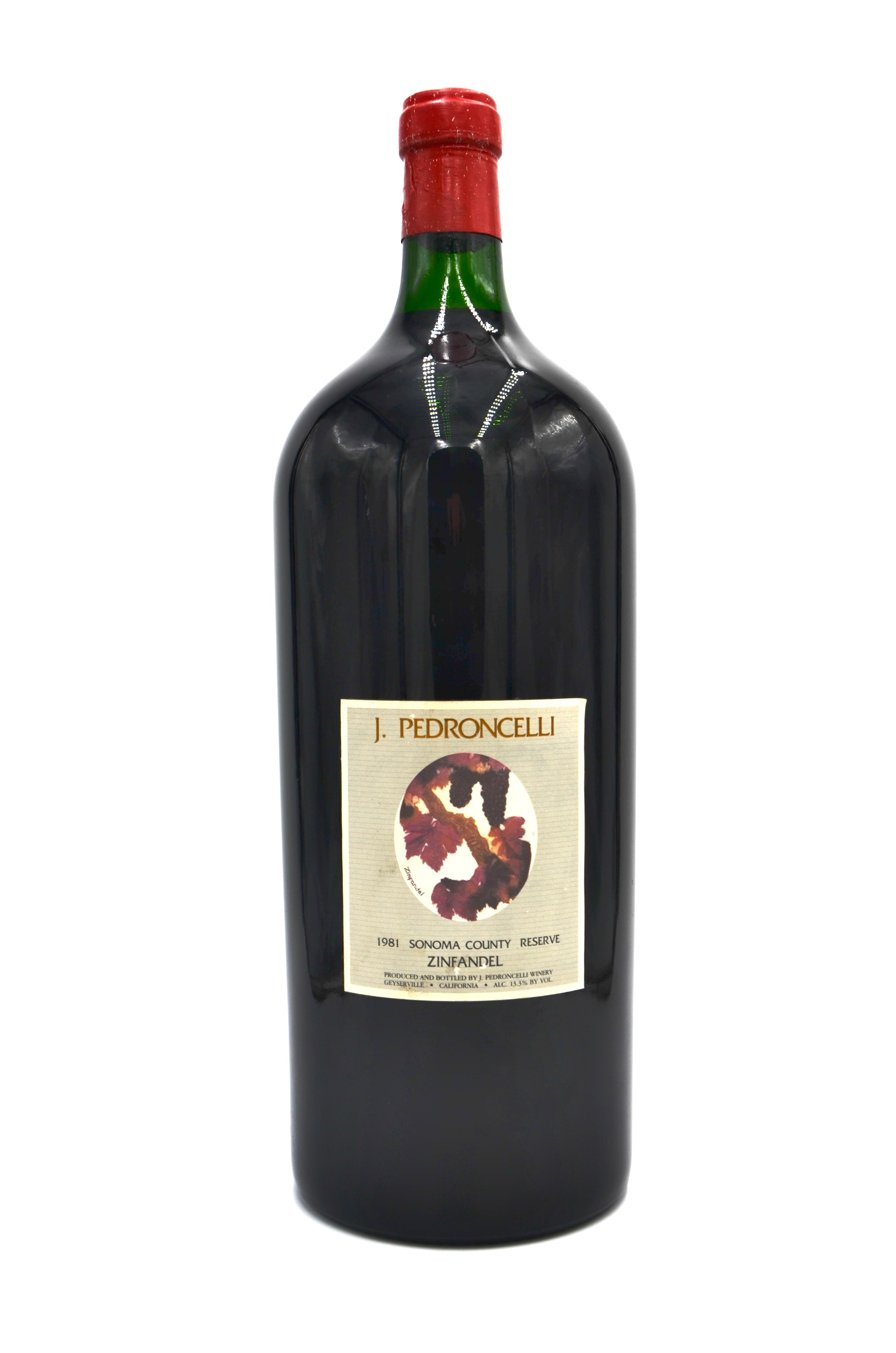 1981 J. Pedroncelli Winery Reserve Zinfandel, Sonoma County (6