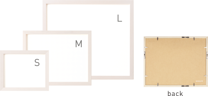 フレーム（白）|似顔絵オプション商品|似顔絵ウェルカムボードのWORLD1