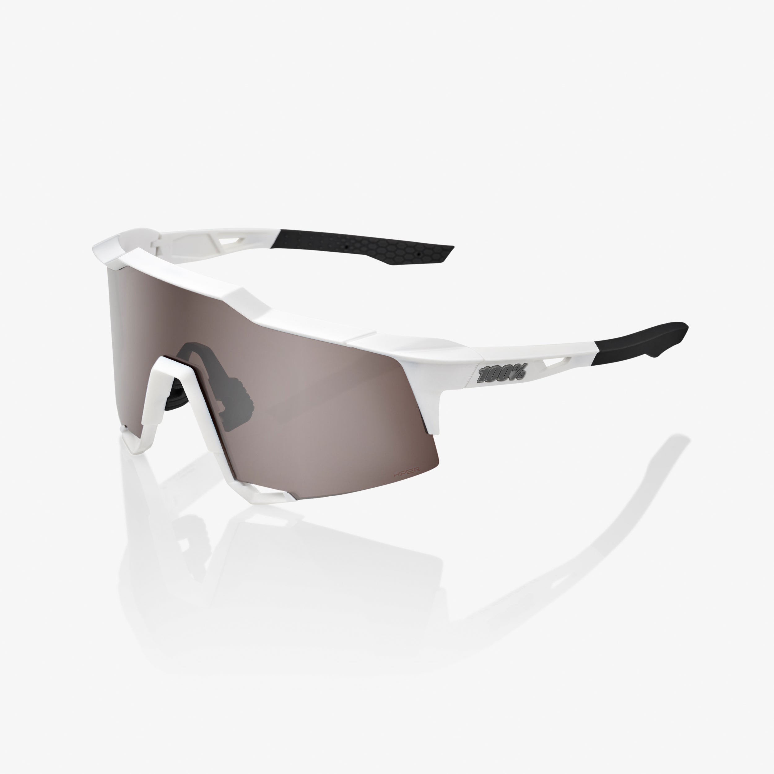 SPEEDCRAFT - Matte White - HiPER Blue Multilayer Mirror Lens – 100%