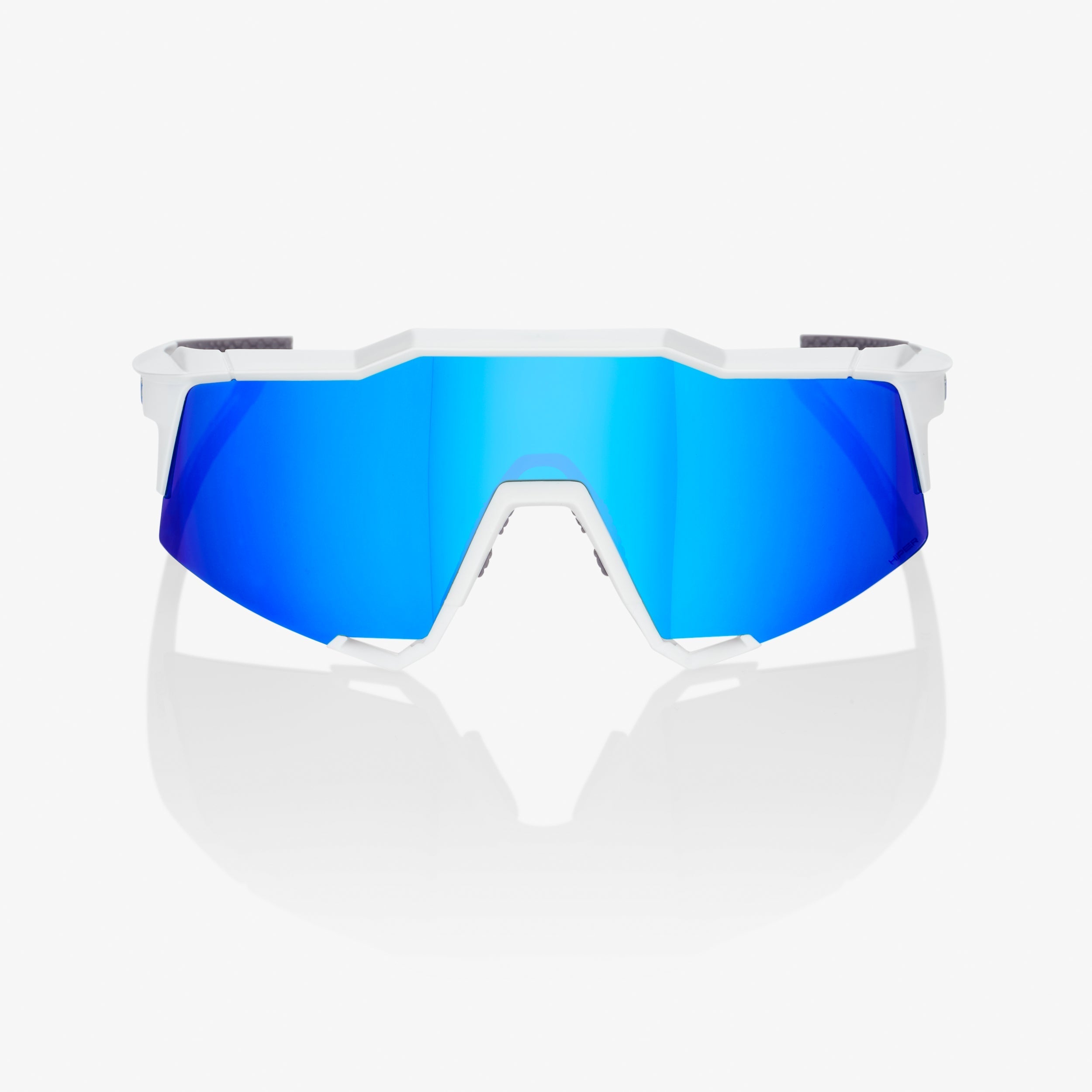 SPEEDCRAFT - Matte White - HiPER Blue Multilayer Mirror Lens – 100%