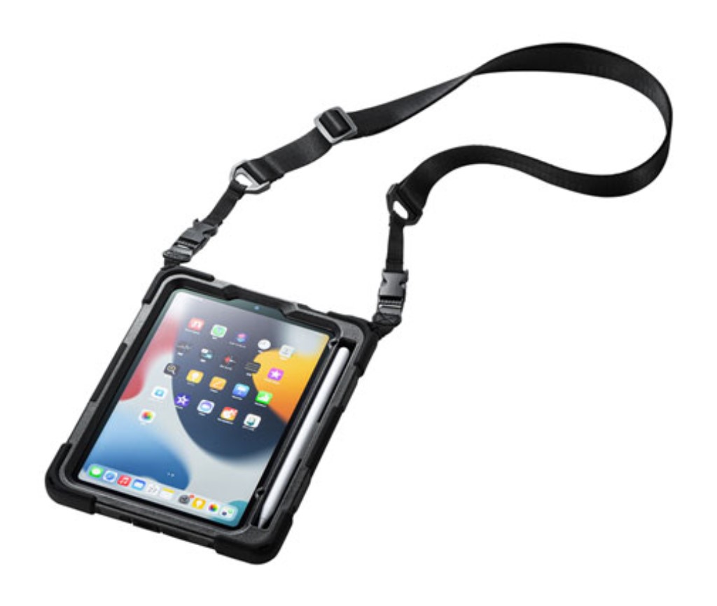 耐衝撃 iPad miniケース スタンド付き 肩掛け ペン収納 スタンド付き 肩掛け iPad miniケース 耐衝撃 ペン収納 Amazon.co.jp