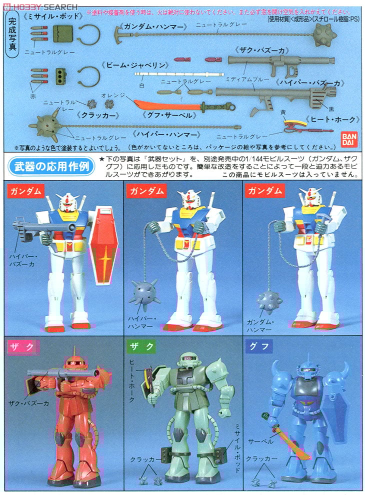 武器セット (ガンプラ) - ホビーサーチ ガンプラ他