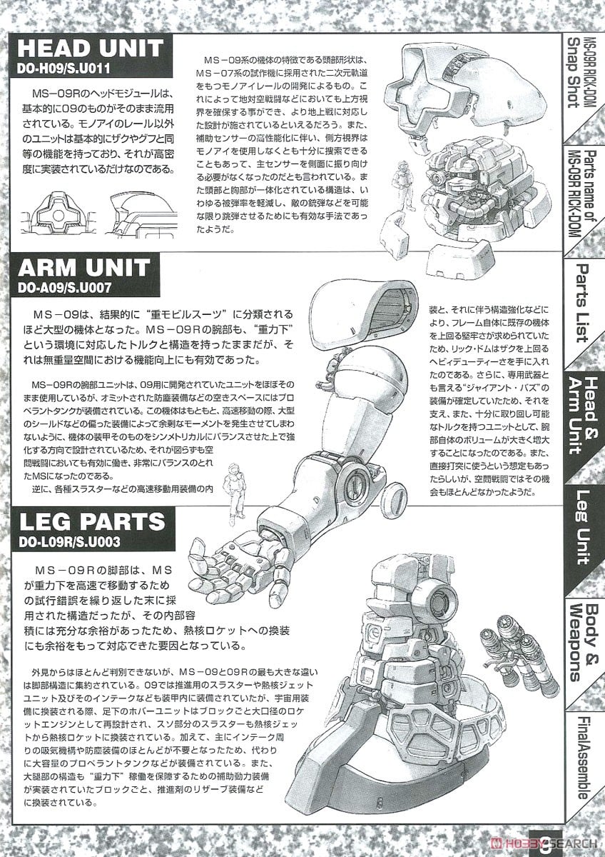 MS-09R リックドム (MG) (ガンプラ) - ホビーサーチ ガンプラ他