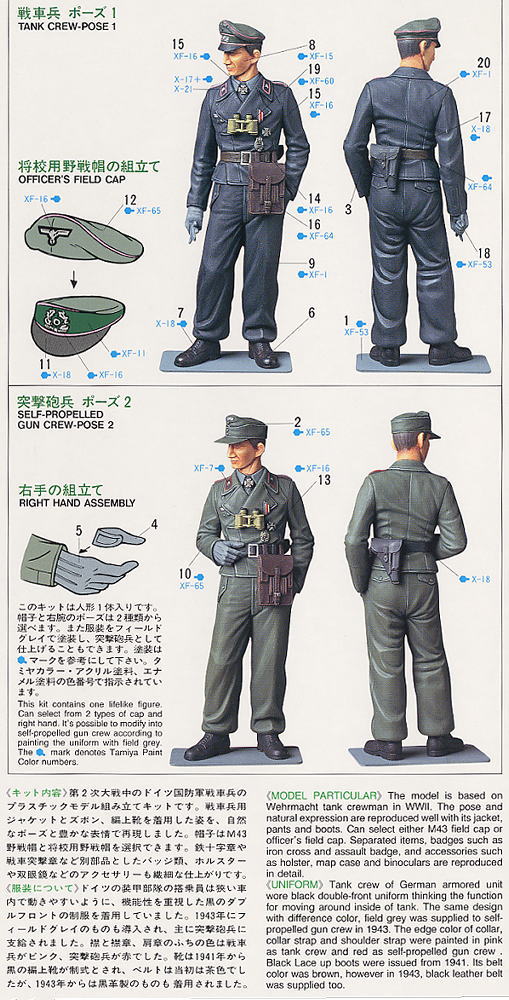 ドイツ国防軍戦車兵 (プラモデル) - ホビーサーチ ミリタリープラモ