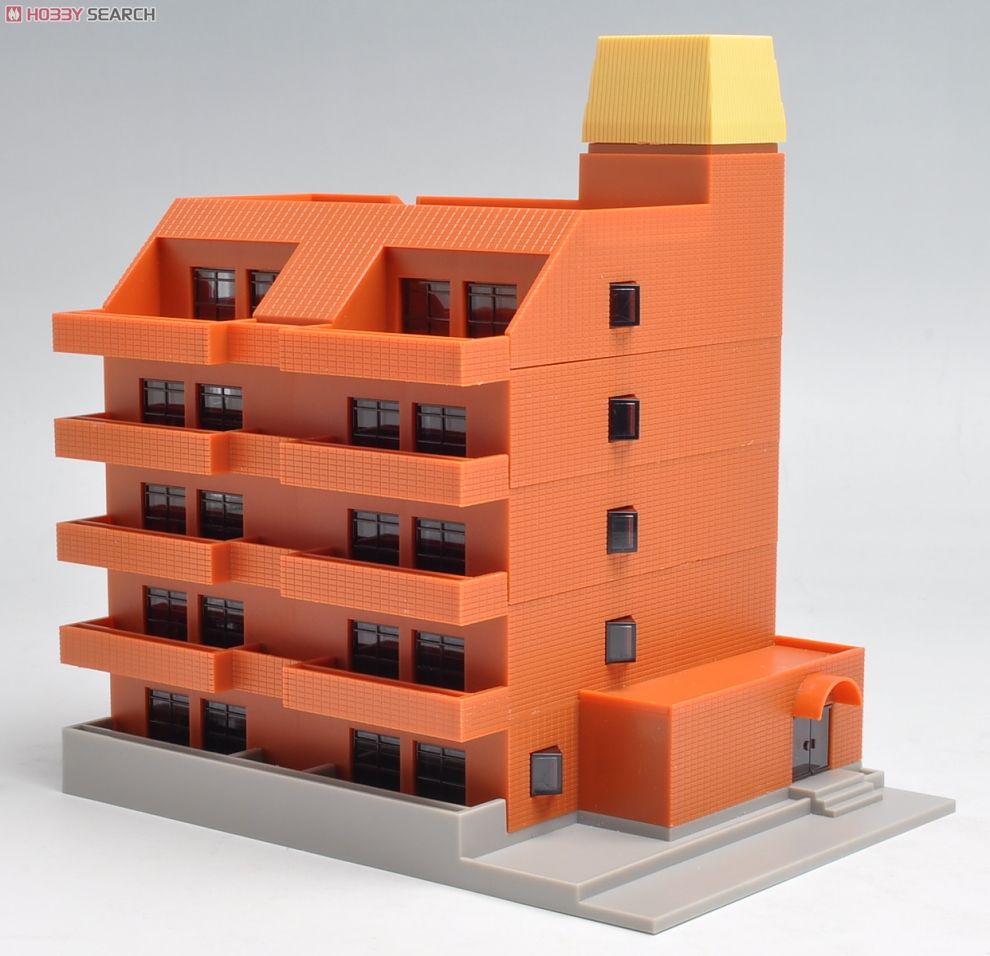 限定ダークブラウン】Nゲージ 都市型マンションD ストラクチャー（完成
