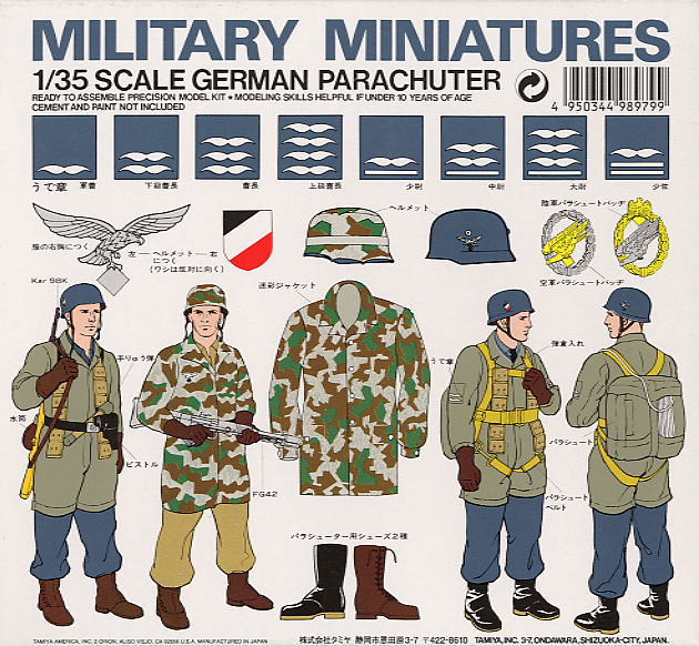 ドイツパラシューターセット (プラモデル) - ホビーサーチ ミリタリー