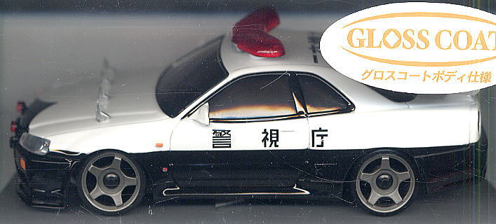 ミニッツ 警視庁パトカーGT-R34 ミニッツ 「スカイラインGT-R R34」を