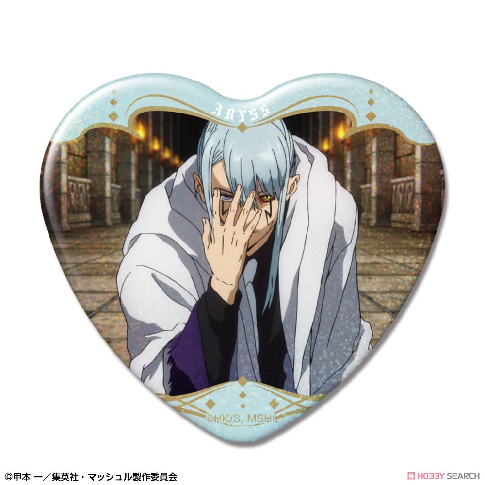 TVアニメ「マッシュル-MASHLE-」 ハート型ホログラム缶バッジ デザイン