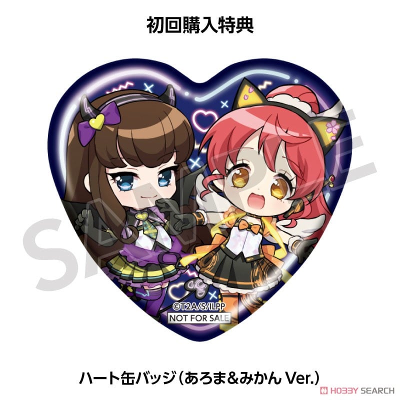 プリパラ 黒須あろま 缶バッジ ハートデビデビパーティー 黒須あろま