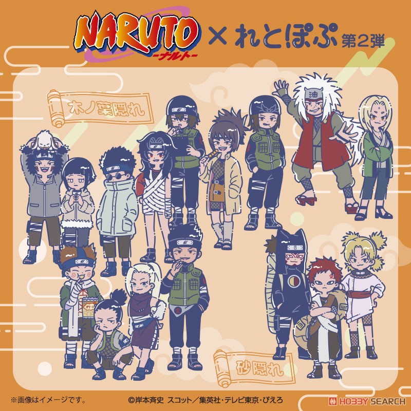 TVアニメ「NARUTO」 れとぽぷ 第2弾 ミニクッションキーホルダー N