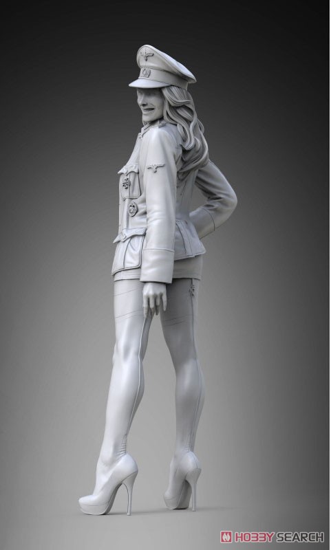 ミリタリー・ピンナップガール ドイツ軍将校 (プラモデル) - ホビー