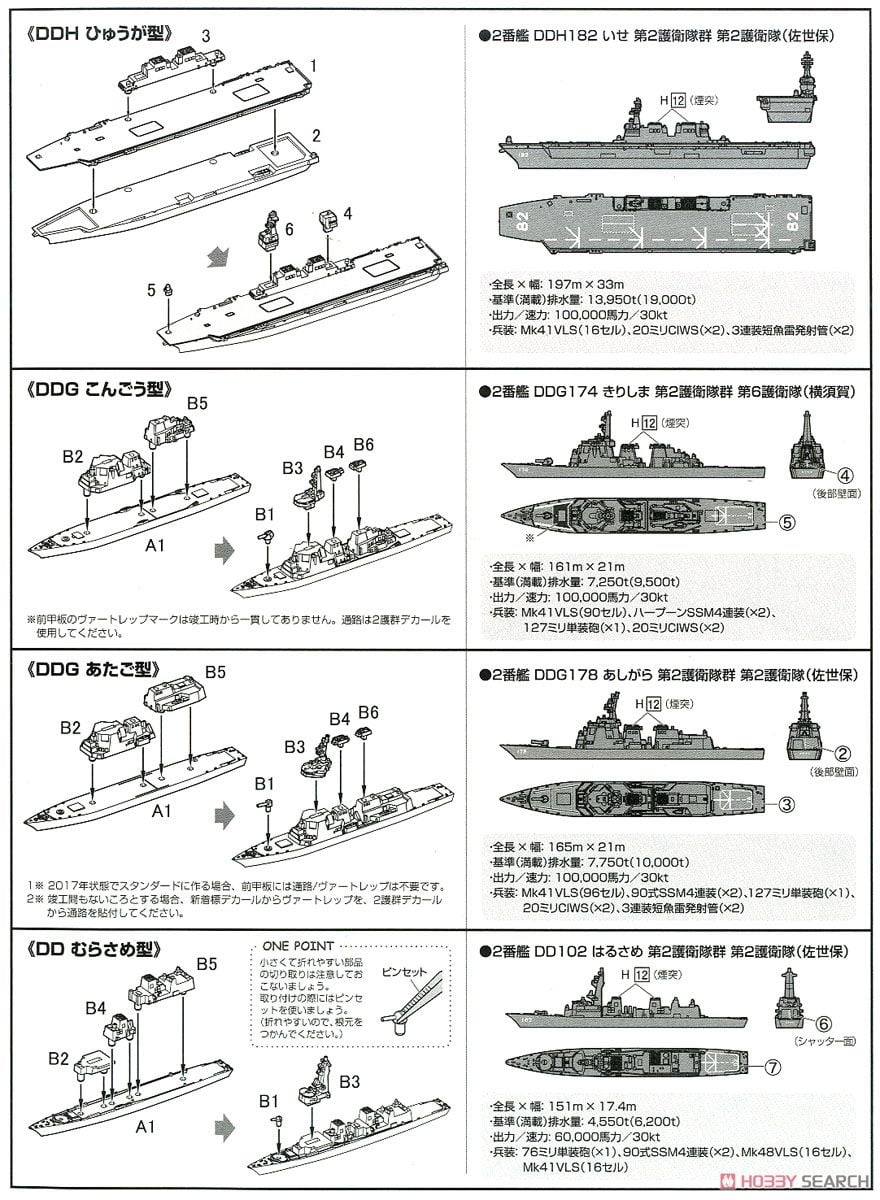 海上自衛隊 第2護衛隊群 (プラモデル) - ホビーサーチ ミリタリープラモ