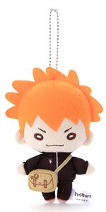 にとたん ハイキュー!! スクールバッグ ボールチェーン付ぬいぐるみ 赤