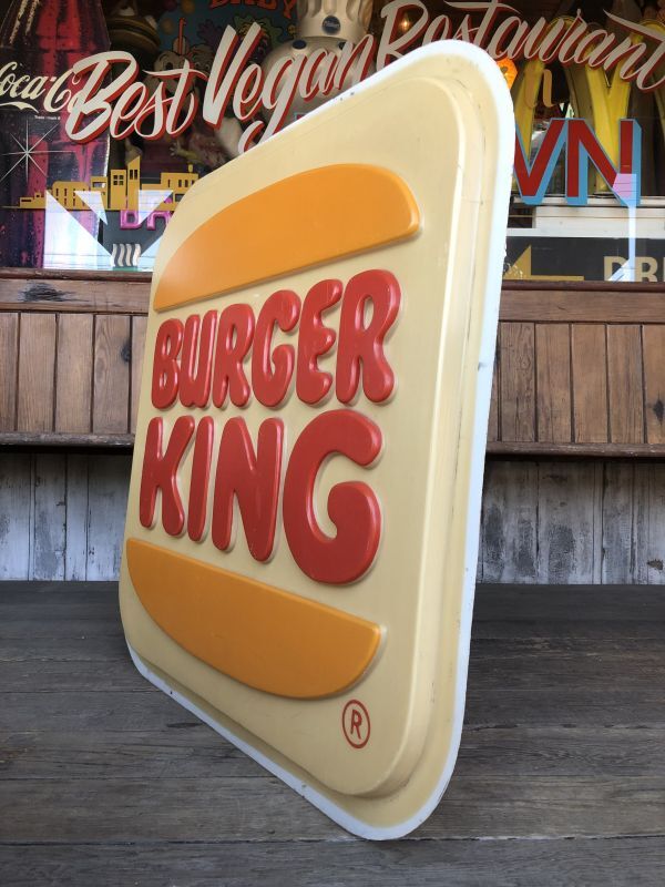 70年代 バーガーキング 旧ロゴ x ハーゲンダッツ ライトアップ 看板