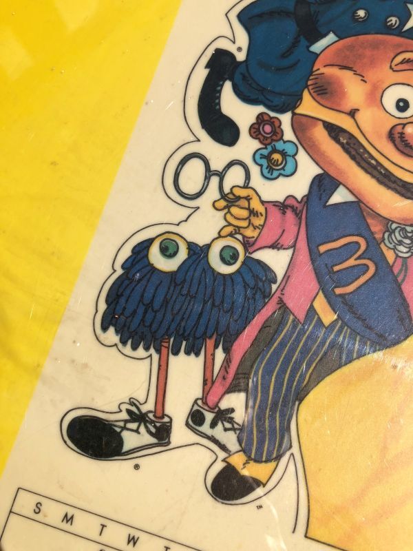 70s Vintage McDonalds GET YOUR POSTER CALENDAR Translite Store