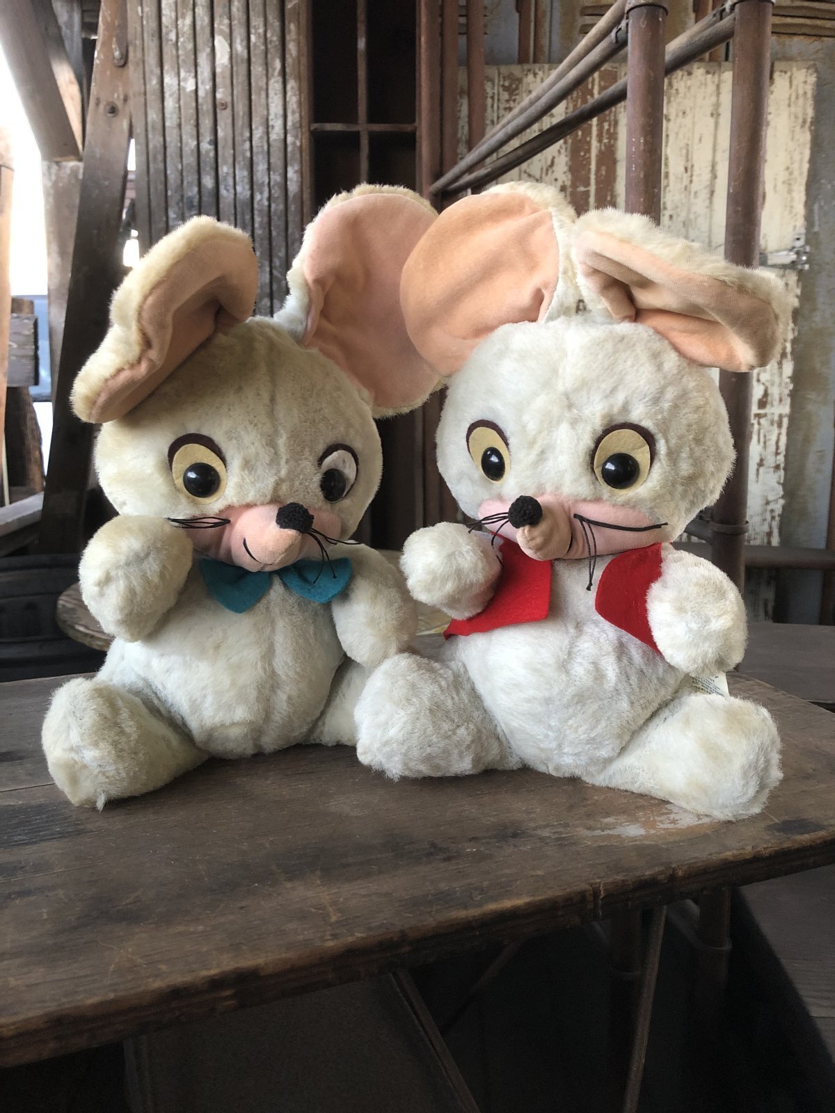 50s Vintage Pixie and Dixie Knickerbocker Plush Doll SET (R217