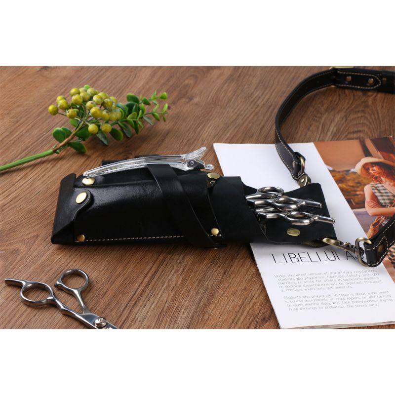 トリマー向き】 7丁 ブラウン＆カラフル シザーケース TSC-10/CBB