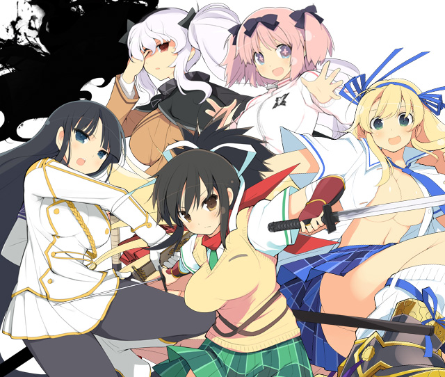 閃乱カグラ アンリミテッドヴァーサス （国立半蔵学院） 箔押しサイン