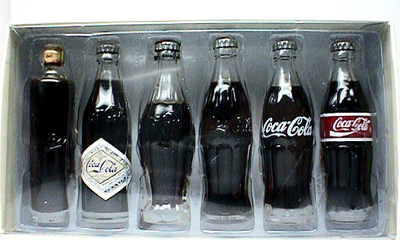 コカコーラ Coca-Cola ミニチュアボトル 6本セット アンティーク 【激
