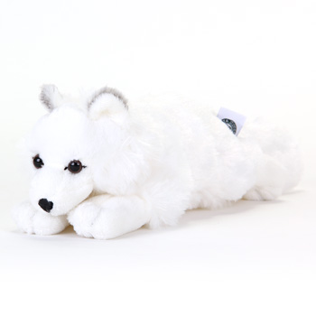 動物 生物 ぬいぐるみ ねそべりシリーズ ホッキョクギツネ