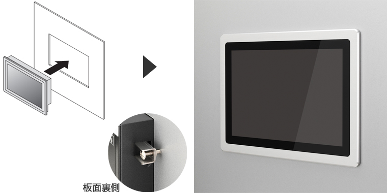 10.1インチWXGA産業用組み込みディスプレイ plus one PRO (LCD