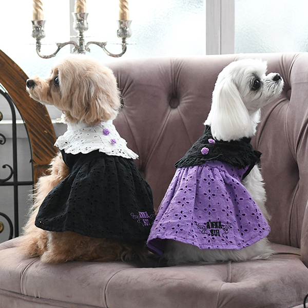 ANNA SUI（アナ スイ）アイレットフリルワンピース | 犬服・ドック