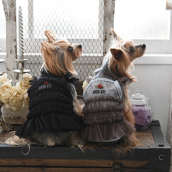 ANNA SUI（アナ スイ）ティアードチュールワンピース | 犬服・ドック