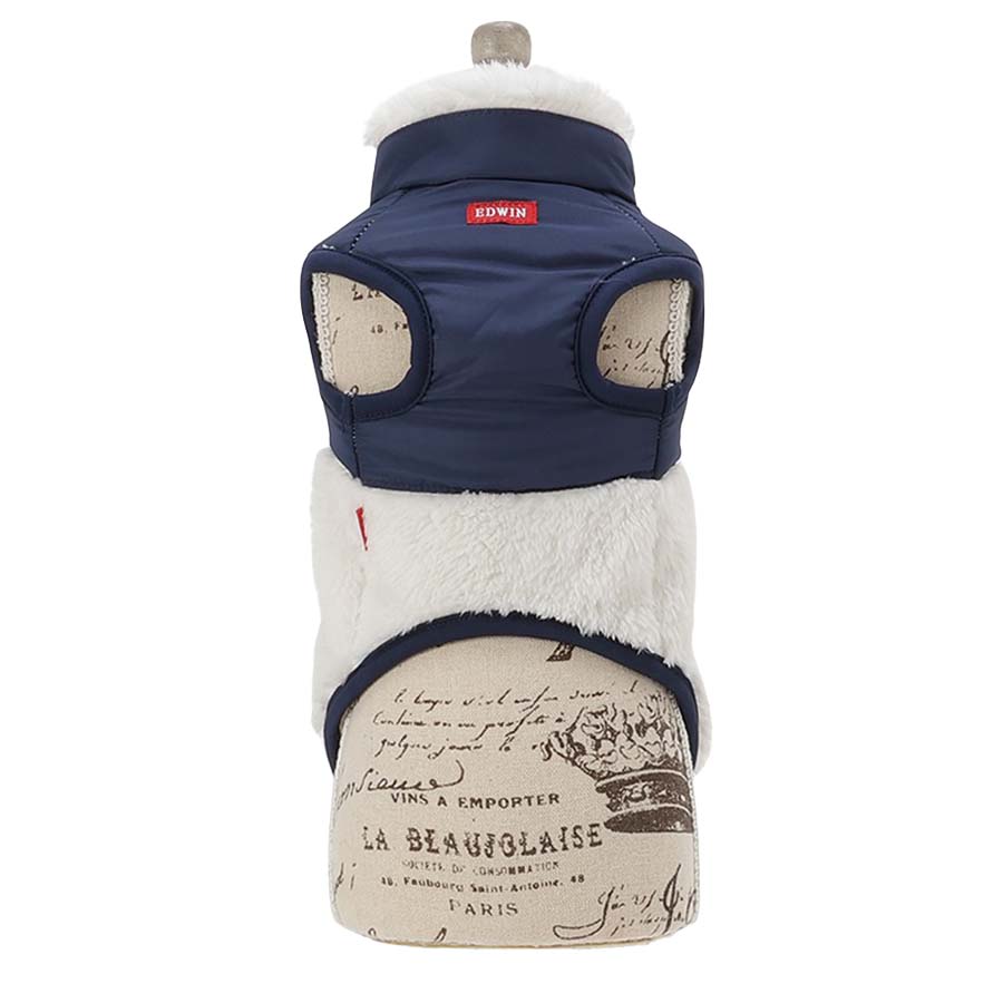 クリスマス値引きアトリエGGデニムブルー フリル付き犬服 クリスマス