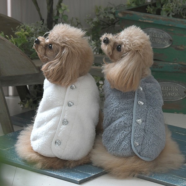 2025秋冬 ONE OCTAVE（ワンオクターヴ）ハートダイヤ付フリース | 犬服