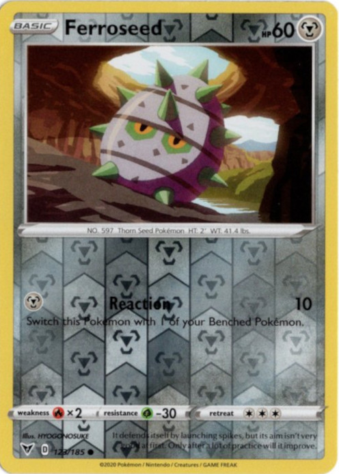 テッシード 海外版 英語版 リバホロ Ferroseed - 123/185 -【Card