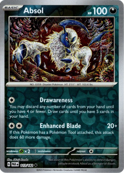 アブソル 海外版 英語版 リバホロ Absol - 113/182 -【Card Chicken】