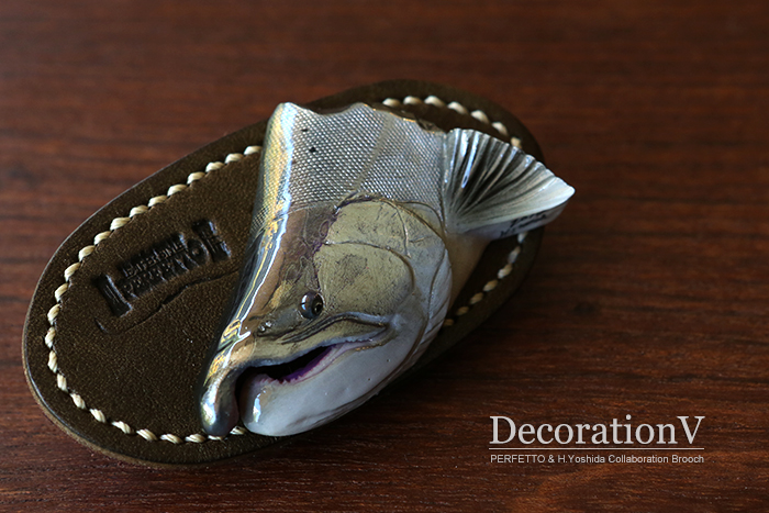 魚類模型作家 吉田光 トラウトベビーピンズ ミヤベイワナ ブラウン