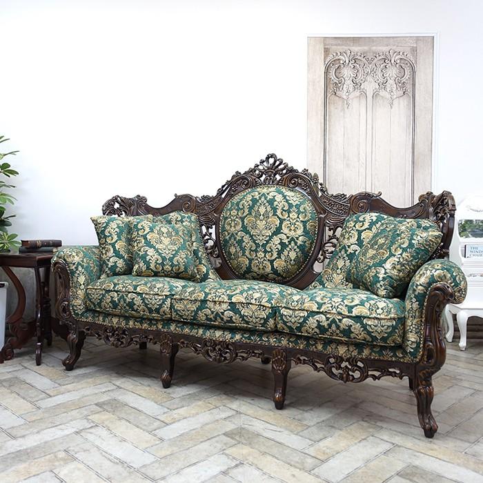 3人掛けソファ・アンティークテイスト 1011-3-5F102 新着アンティーク