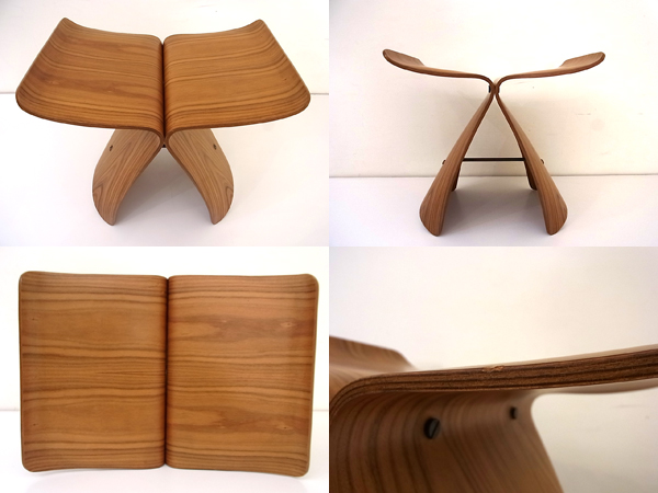 ヴィンテージ□バタフライスツール□柳宗理 天童木工買取専門【アドア