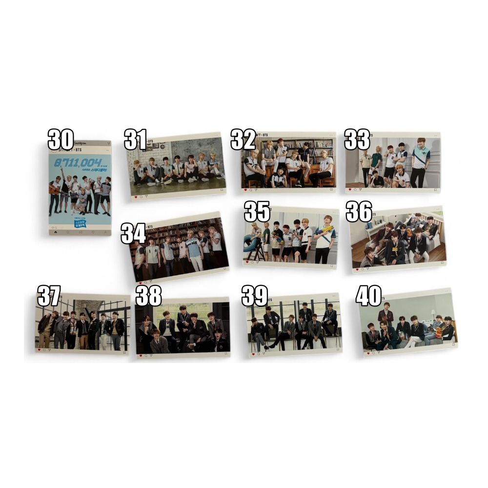 Smart x BTS Mini Photo Card Group - A-KPOP