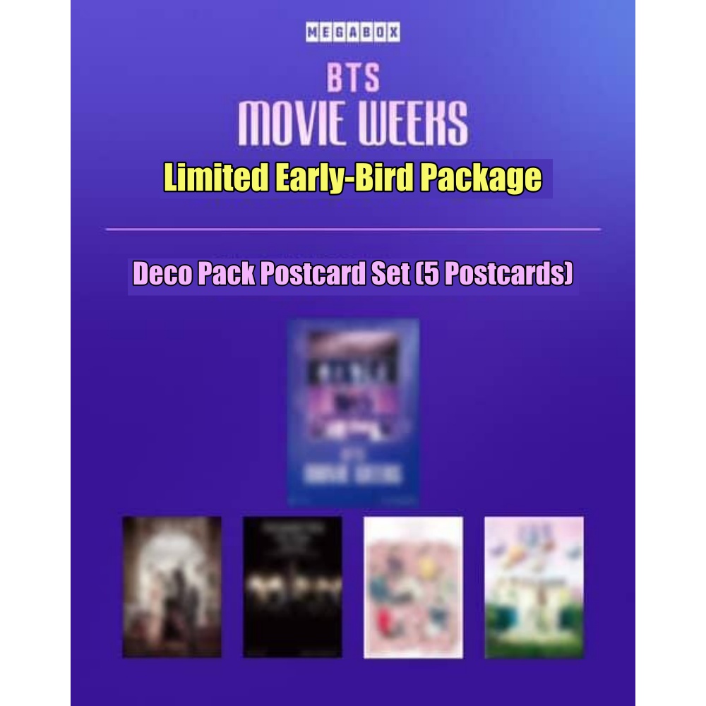 BTS MOVIE WEEKS MEGABOX Photocard Set (7 Photocards)