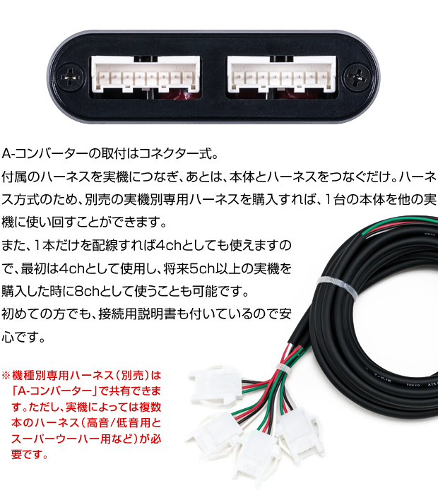 A-コンバーター 【8ch】 深夜でもイヤホンで迫力ある音を大音量で