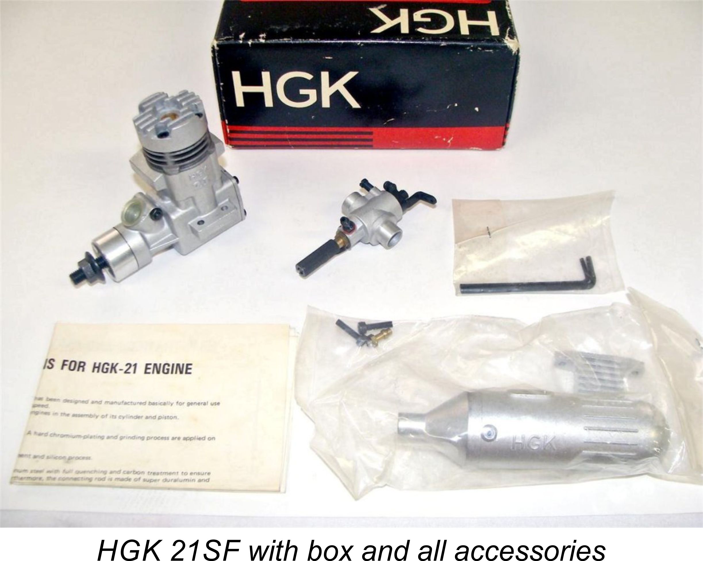 HGK 21 SF R⁄Cエンジン HGK 20 SF ラジコン エンジン新品未使用 ビンテージ
