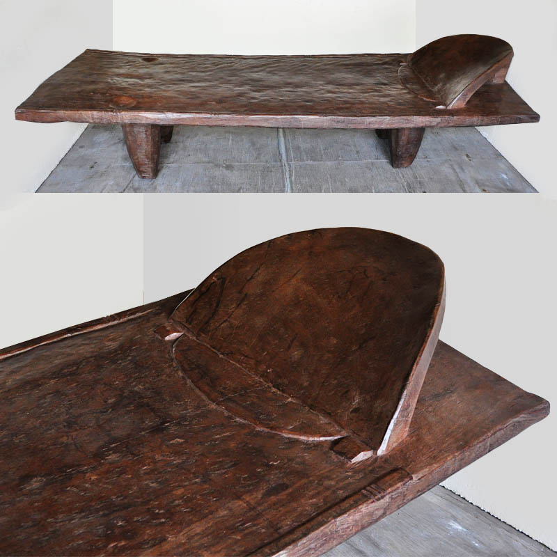 巨大セヌフォ族 ベッド【家具 アフリカ アンティーク インテリア