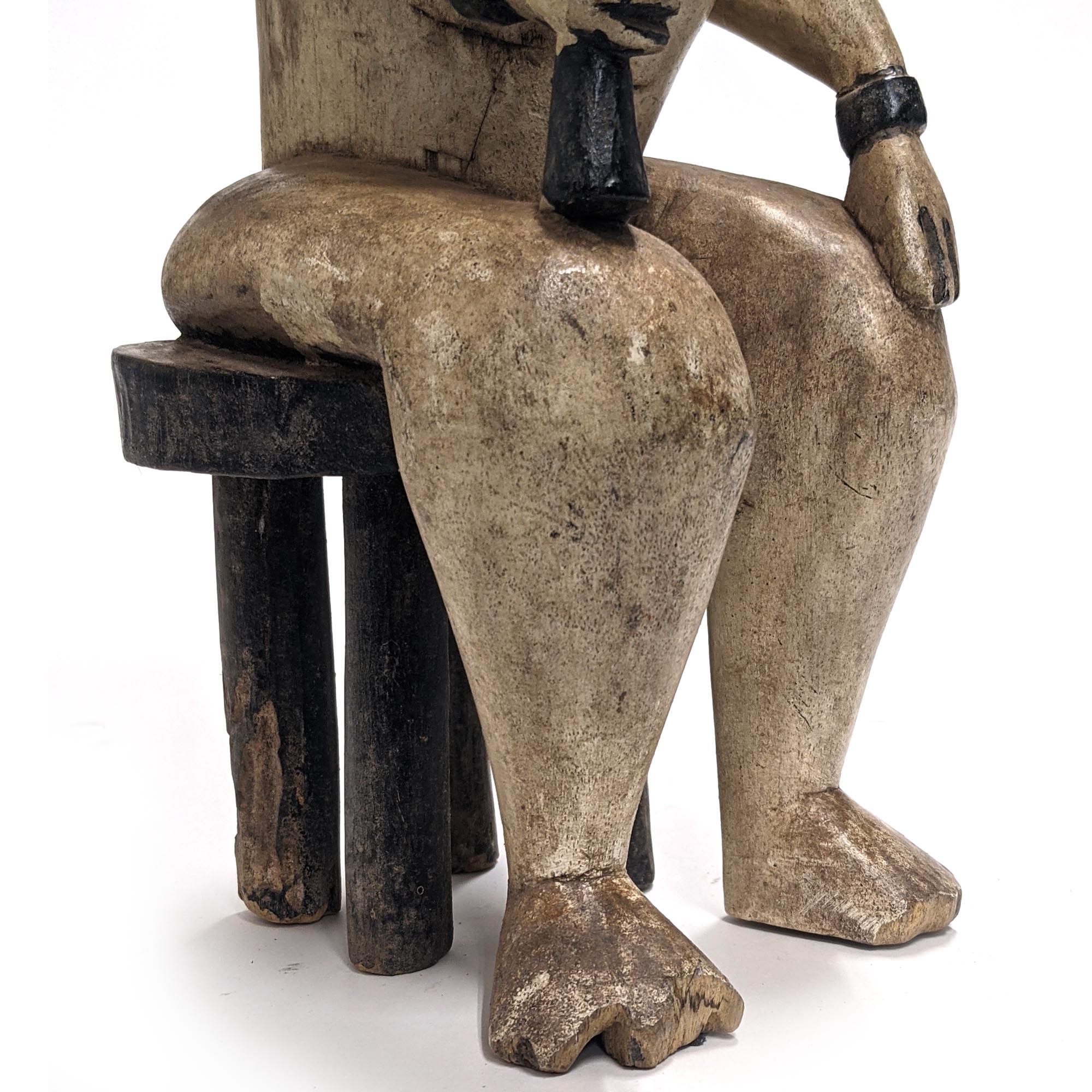 ウロボ族彫像 高さ50cm アフリカンアート 木彫刻 (f340-16) - アフリカ