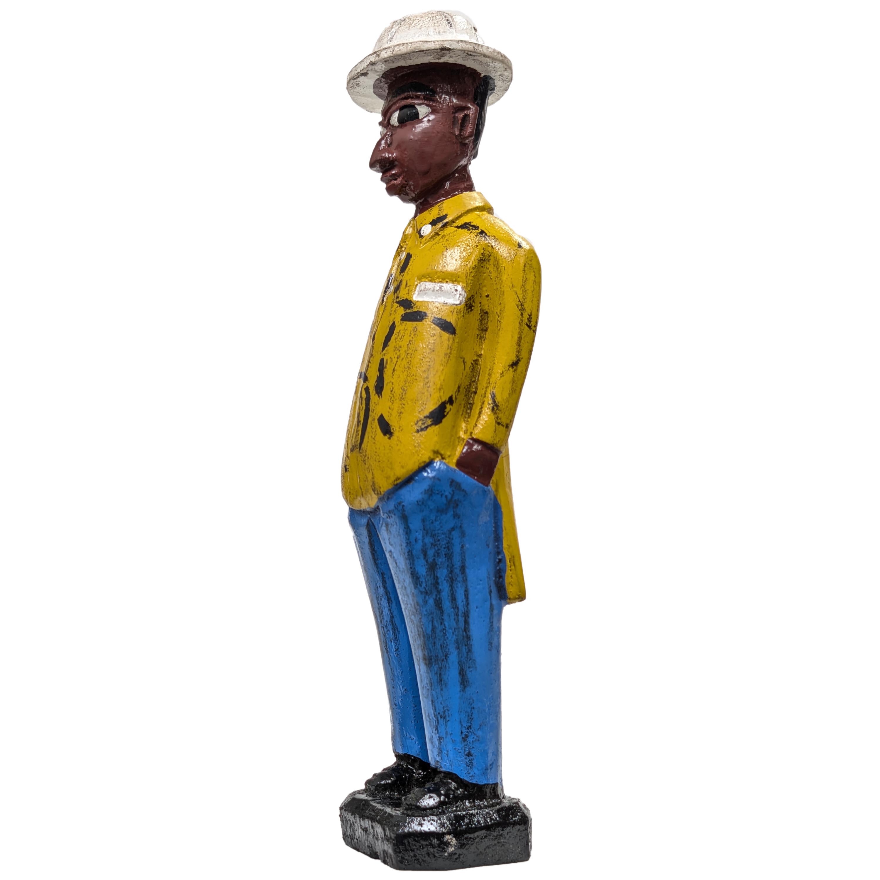 コロン人形 29cm アフリカ 木彫像 （p851-33） - アフリカ雑貨店